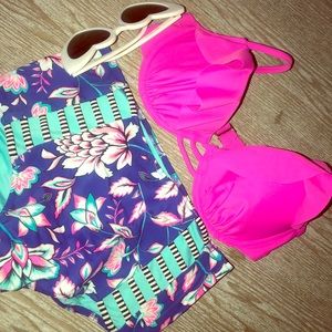 Target Hot pink push-up Swimsuit top